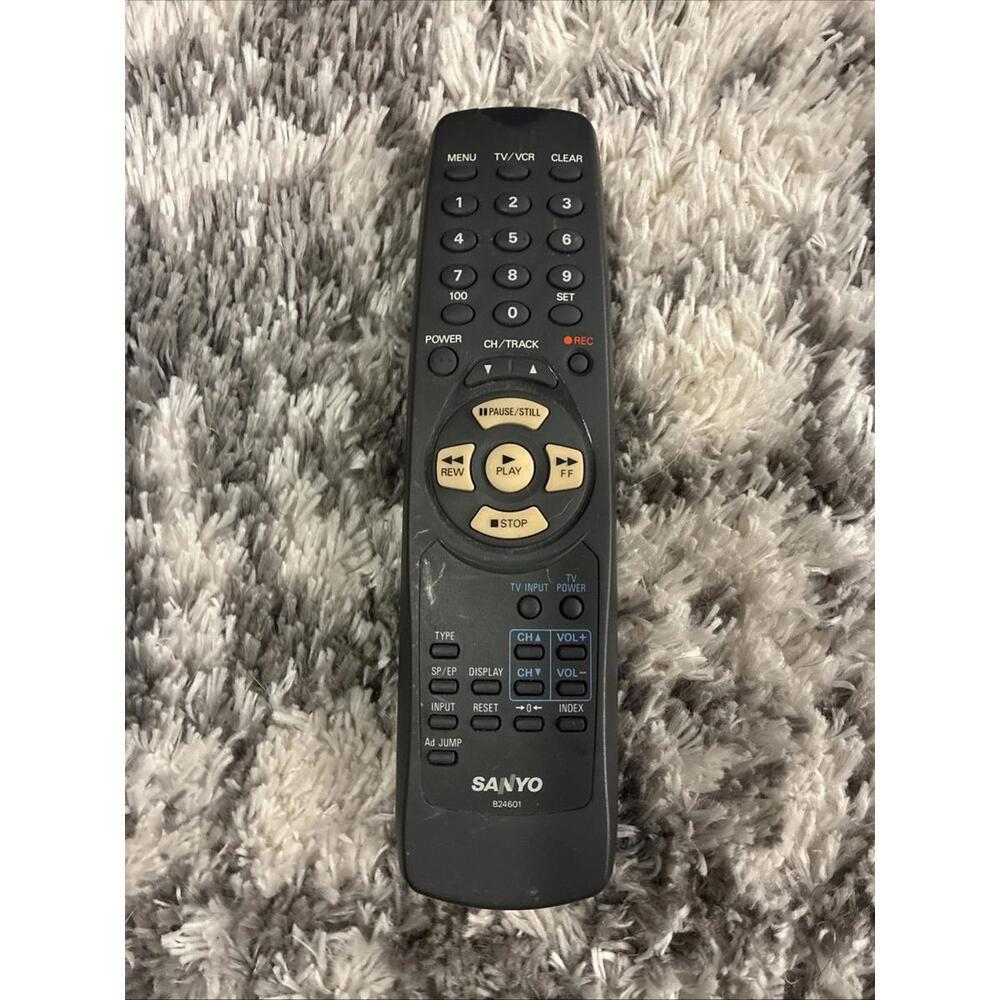 Sanyo B24601 Replacement Remote Grey TV VCR Untested 2556